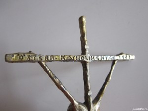 cadou rar Crucifix Cruce 1983 sculptor prof. Erwin Huber - imagine 4