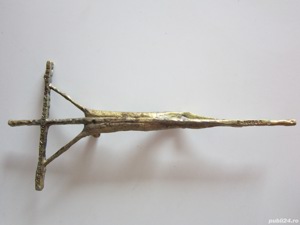 cadou rar Crucifix Cruce 1983 sculptor prof. Erwin Huber - imagine 7