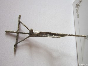 cadou rar Crucifix Cruce 1983 sculptor prof. Erwin Huber - imagine 6