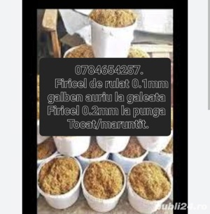 Firicel la galeata de fabrica grosime 0.1mm galben auriu  - imagine 4