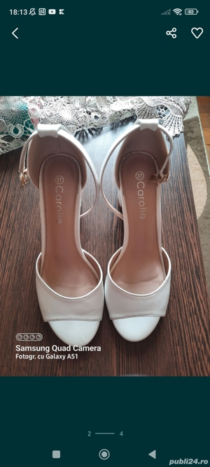 sandale albe nr 37