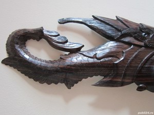 sculptura vintage colectie lemn abanos Zeita Dewi Sri Bali 1960 - imagine 4