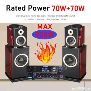 Amplificator AK55 70W+70W reali HIFII Bluetooth Telecomand radio FM