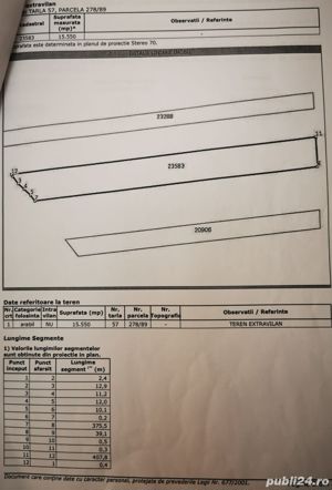 Teren extravilan 1,55 Ha - Com. Belciugatele, Jud. Calarasi - imagine 3