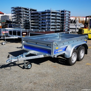 Remorca 750 kg 1 ax   2 axe   basculabila  - imagine 3