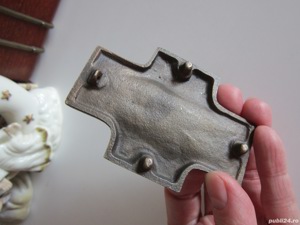 cadou rar Crucifix Cruce Mid Century bronz vintage colectie Germania'50 - imagine 4