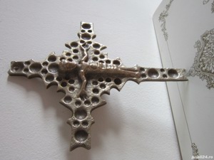 rar Cruce Crucifix Mid-Century brutalist bronz colectie Germania'60 