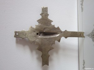 rar Cruce Crucifix Mid-Century brutalist bronz colectie Germania'60  - imagine 6