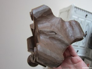 cadou rar sculptura lemn stil baroc sfesnic Germania 1960 - imagine 3