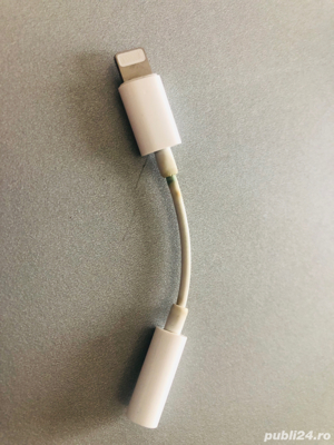 Cablu adaptor Casti Lightning la Jack 3.5 original - imagine 4