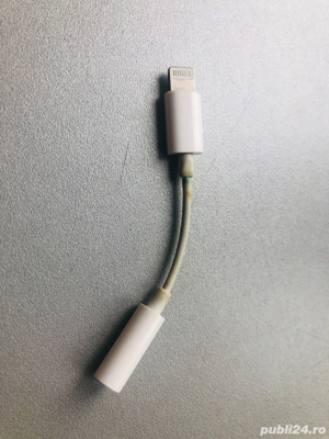 Cablu adaptor Casti Lightning la Jack 3.5 original - imagine 3