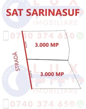 Vând Teren Intravilan : 6000 mp.in Sat SARINASUF, Com. Murighiol   - imagine 6