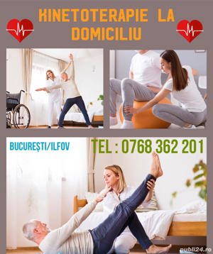 Kinetoterapeut la domiciliu in București si Ilfov 