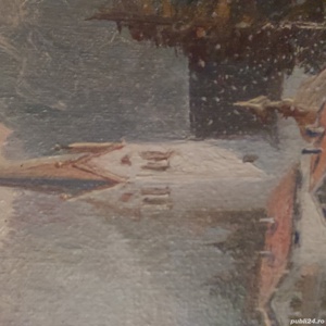 Tablou vechi semnat 16x24cm - imagine 7