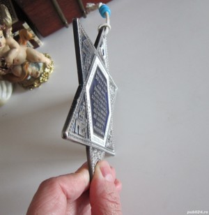 cadou rar Steaua lui David binecuvantare casa,colectie Ierusalim Israel 1980 - imagine 3