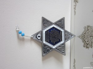 cadou rar Steaua lui David binecuvantare casa,colectie Ierusalim Israel 1980 - imagine 6