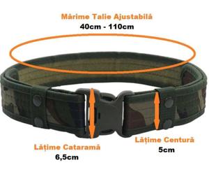 Centura   Curea tactica militara, combat, vanatoare, airsoft, camuflaj
