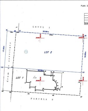 Pipera Drumul Potcoavei, toate utilitatile, neconstruit, dezmembrat, liber, complet plan - imagine 3