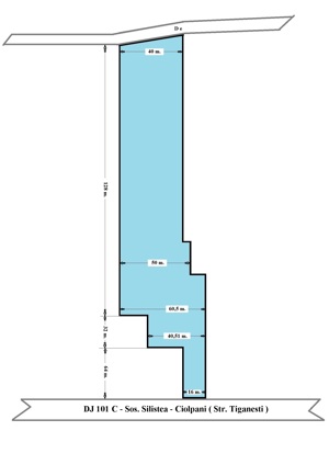 Ciolpani - Str. Tiganesti, cu acces direct din DJ101C, 8.700 mp. teren ideal investitie - imagine 2