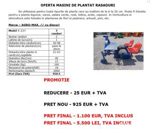 Masina plantat rasaduri 2 randuri - imagine 8