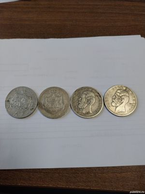 monede argint originale vechi  de 5 lei 1881,1883 - imagine 8