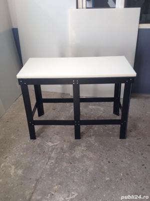 masa de lucru cu blat polietilena, butuc carmangerie, masa pe-hd patiserie - imagine 6