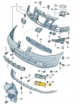 Grila bara fata Seat Ibiza/Cordoba (6L), 02.2002-05.2006 - imagine 2