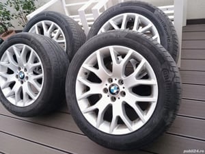 BMW ,X5-X6, Set 4 Jante 19 " si anvelope vara ,doua dimensiuni, - imagine 2