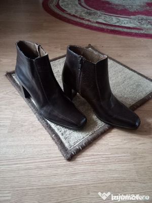 MAROC,Ghetute DESAMIS NOI,marimea 37,toc 6 cm,MARON,usoare,comode,PIELE ADEVARATA,super pret ,calita - imagine 3