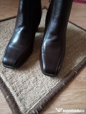 MAROC,Ghetute DESAMIS NOI,marimea 37,toc 6 cm,MARON,usoare,comode,PIELE ADEVARATA,super pret ,calita - imagine 2