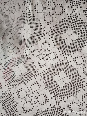 Fata de masa crosetata manual fir macrame - imagine 6