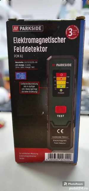 Contor de camp electromagnetic, Negru Verde, Parkside