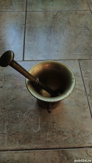 Mojar+pistil din bronz - imagine 2