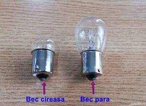 Fasung pentru bec pară sau pentru bec cireașă, pentru lampă stop spate sau lampă de gabarit, NOU - imagine 5