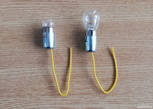 Fasung pentru bec pară sau pentru bec cireașă, pentru lampă stop spate sau lampă de gabarit, NOU - imagine 4