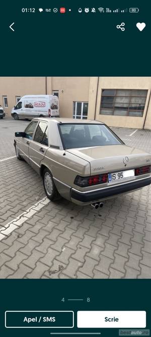 Mercedes Benz 190 E ,1,8 benz ,an 1991, Germania,Auto istoric - FIVA  - imagine 8 Mercedes Benz 190 E ,1,8 benz ,an 1991, Germania,Auto istoric - FIVA  - imagine 8