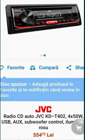MP3+CD auto JVC -  foarte ieftin  - imagine 2