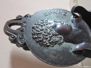 cadou rar Grecia clema vintage bronz OLYMPIA Greece Paper Clip