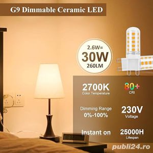 set spoturi ceramice LED soclu G9 - imagine 4