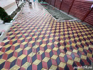 Montaj pavele curți, parcări, trotuare, alei, garaje, construcții