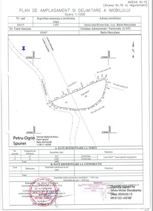 Proprietar vând teren intravilan 1491 mp Băile Herculane (Pecinișca-Păstrăvărie) la drum asfaltat  - imagine 9