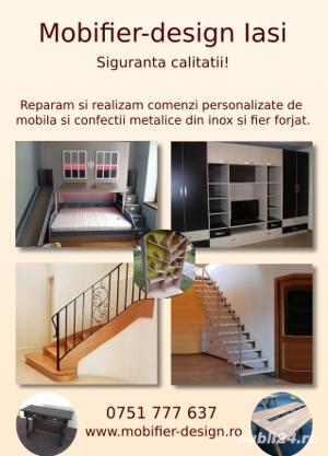 Mobila si confectii metalice din fier forjat si inox la comanda