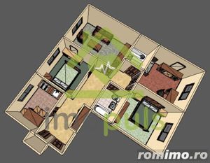 4 camere in Lipovei, decomandat, centrala proprie. - imagine 16