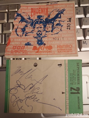 Autograf Phoenix si bilet 1991