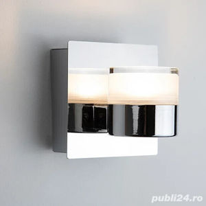 Aplica baie Verve Design Luna 6 W LED Bathroom Wall Light, Chrome  - imagine 5