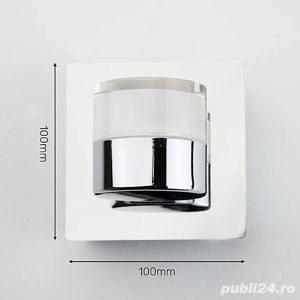 Aplica baie Verve Design Luna 6 W LED Bathroom Wall Light, Chrome  - imagine 4