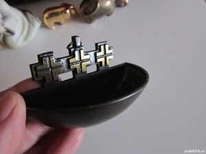 decoratiune bronz pt perete Holy Water apa sfintita colectie Germania - imagine 4