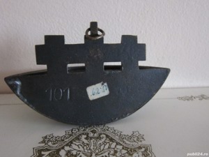 decoratiune bronz pt perete Holy Water apa sfintita colectie Germania - imagine 7