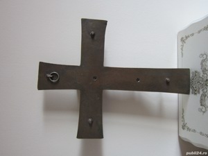 rar Cruce Crucifix Corpus Christi bronz masiv design brutalist Weinert - imagine 3