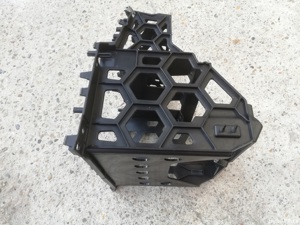 rama suport navigatie radio CD climatronic panou comanda AC vw polo 6R - imagine 3